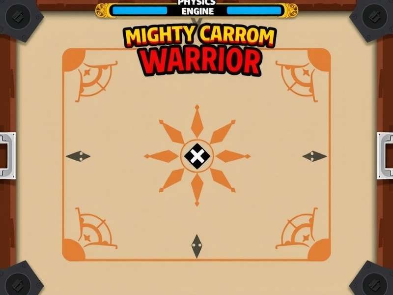 Mighty Carrom Warrior Gameplay Screenshot